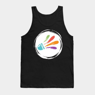 Badminton Shuttlecock Colorful Ball Lover Tank Top